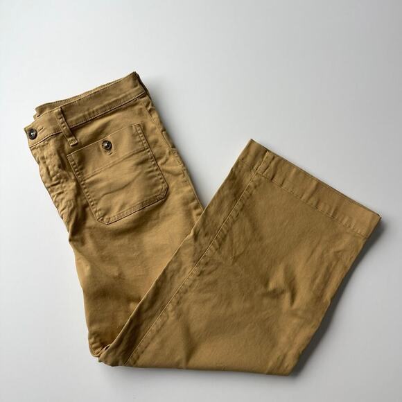 J. Crew Tan Ankle Cropped Pants Relaxed Fit - Picture 4 of 7